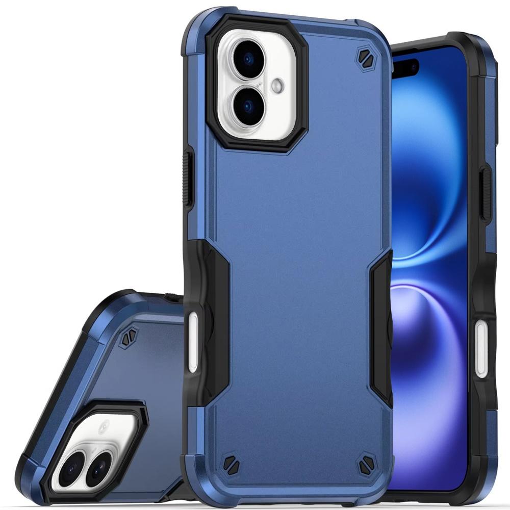 For iPhone 17 High Quality Exquisite Tough Shockproof Hybrid Case Cover – Blue