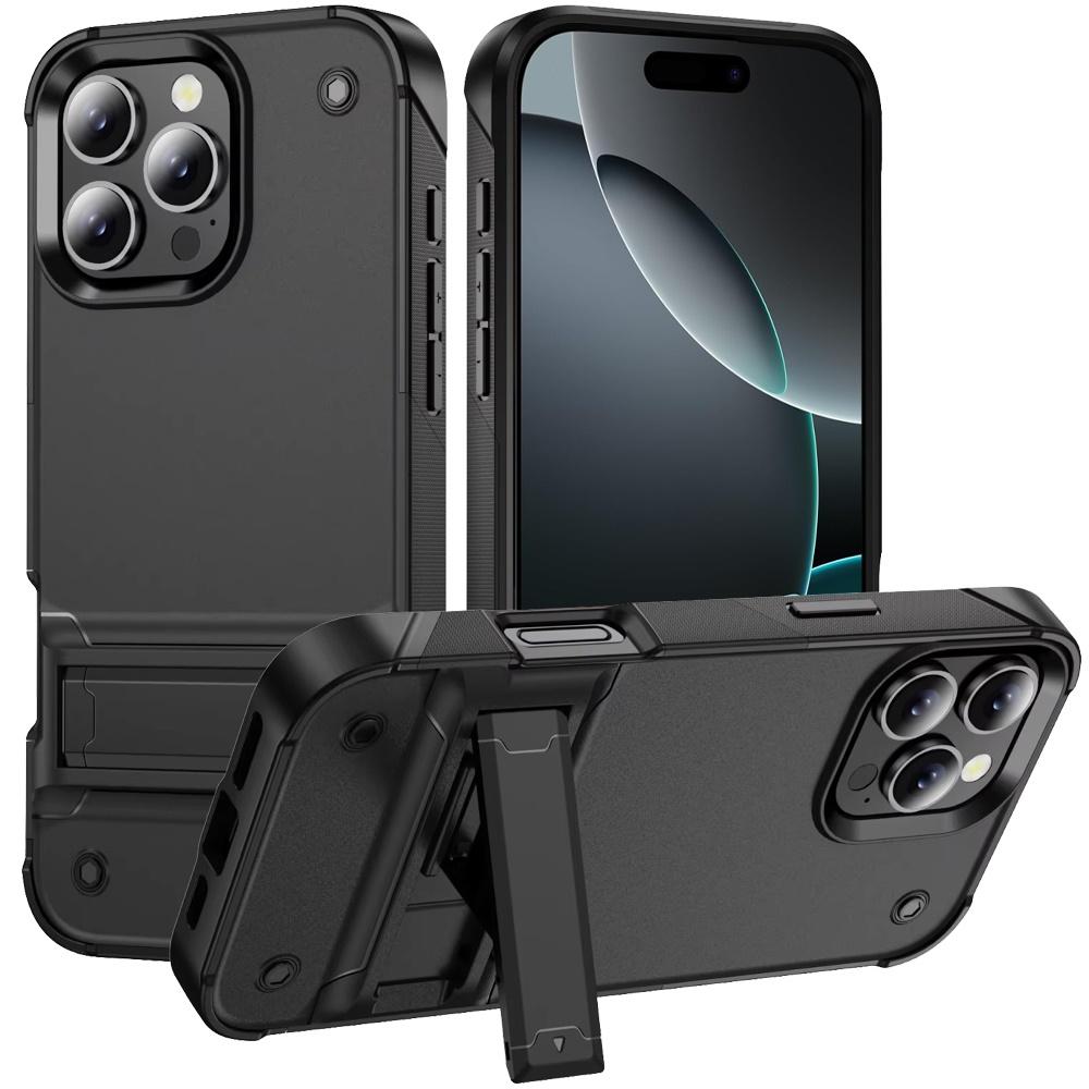 iPhone 16 Pro Max 6.9-Inch Thunder Kickstand Hybrid Case – Rugged Shockproof Cover with Built-in Stand & Dual-Layer Protection