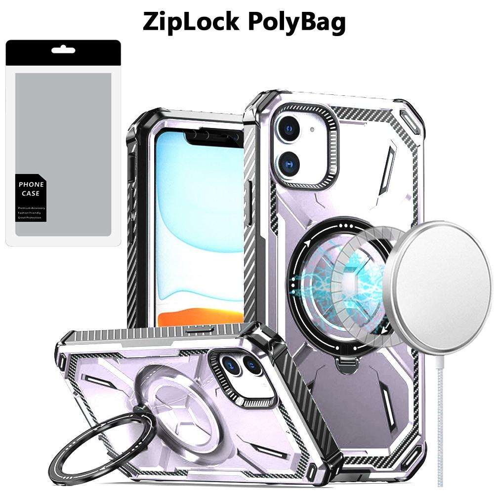 iPhone 11 Premium Case with Built-in Magnetic Circle & Foldable Kickstand – Sleek and Functional
