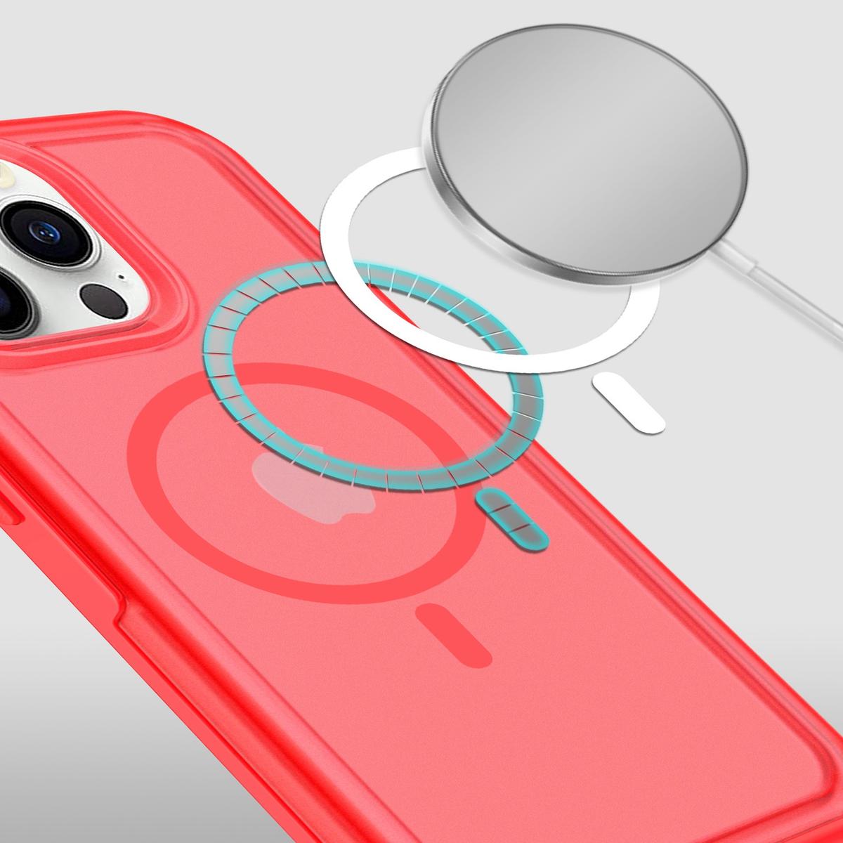iPhone 14 PRO 6.1" Greatest Clear Acrylic [Magnetic Circle] Tough Shockproof Hybrid Case with Metal Buttons – Heavy-Duty & MagSafe Compatible, photo 14 of 17