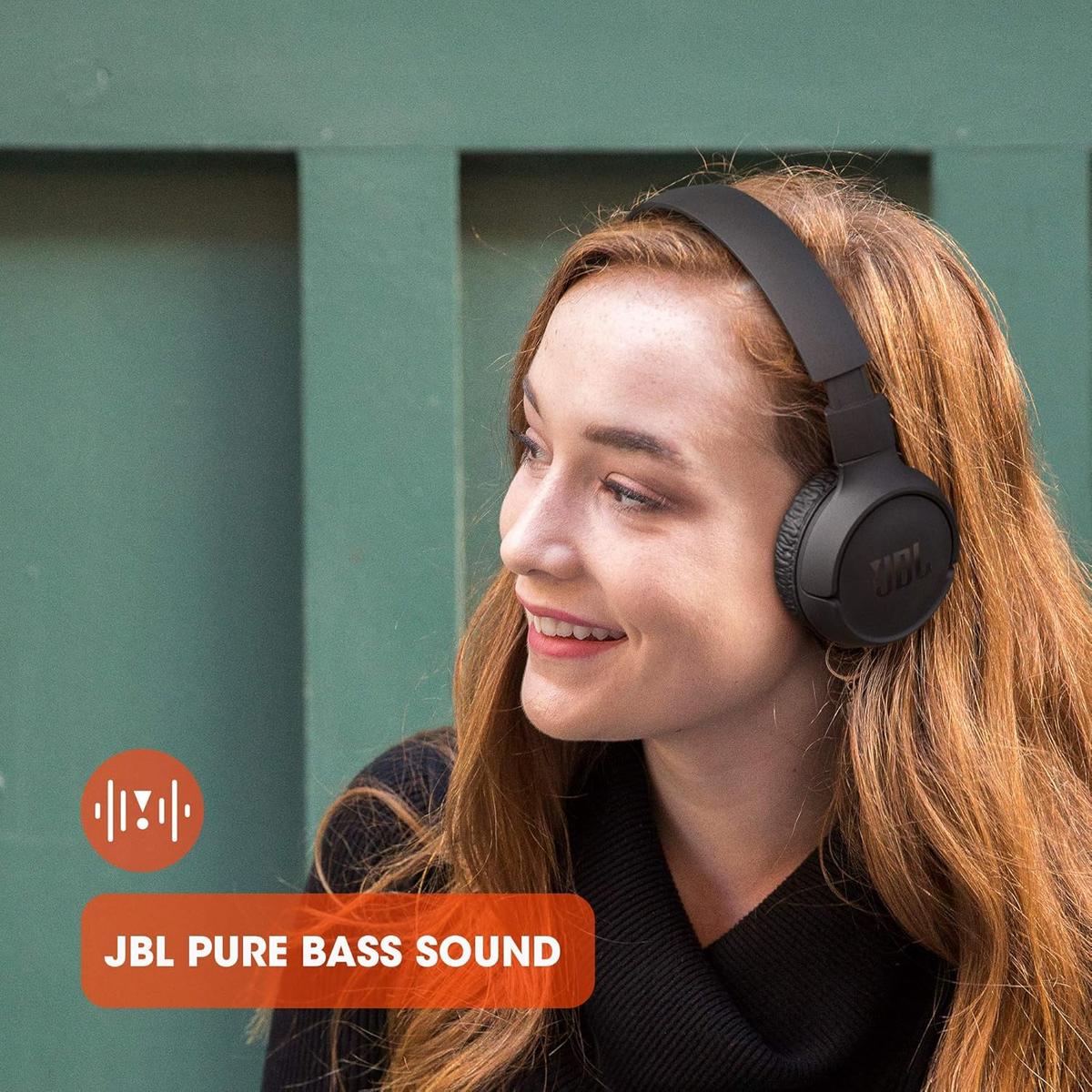 JBL Tune 510BT - Bluetooth headphones with up to 40 hours battery, microphone for call, foldable and comfortable, Android and iOs compatible (Blue), photo 3 of 8