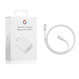 Google 30W USB-C Fast Charger with USB-C Cable – Pixel Power Adapter