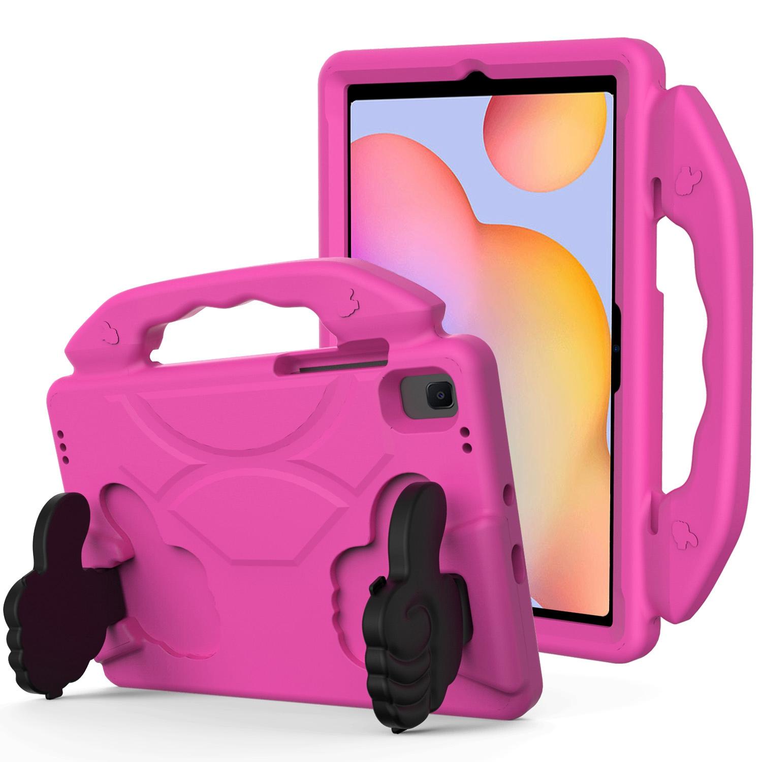 Samsung Galaxy Tab A8 10.5 inch (2022) Thumbs Up Kickstand Shockproof Tablet Case Cover - Hot Pink
