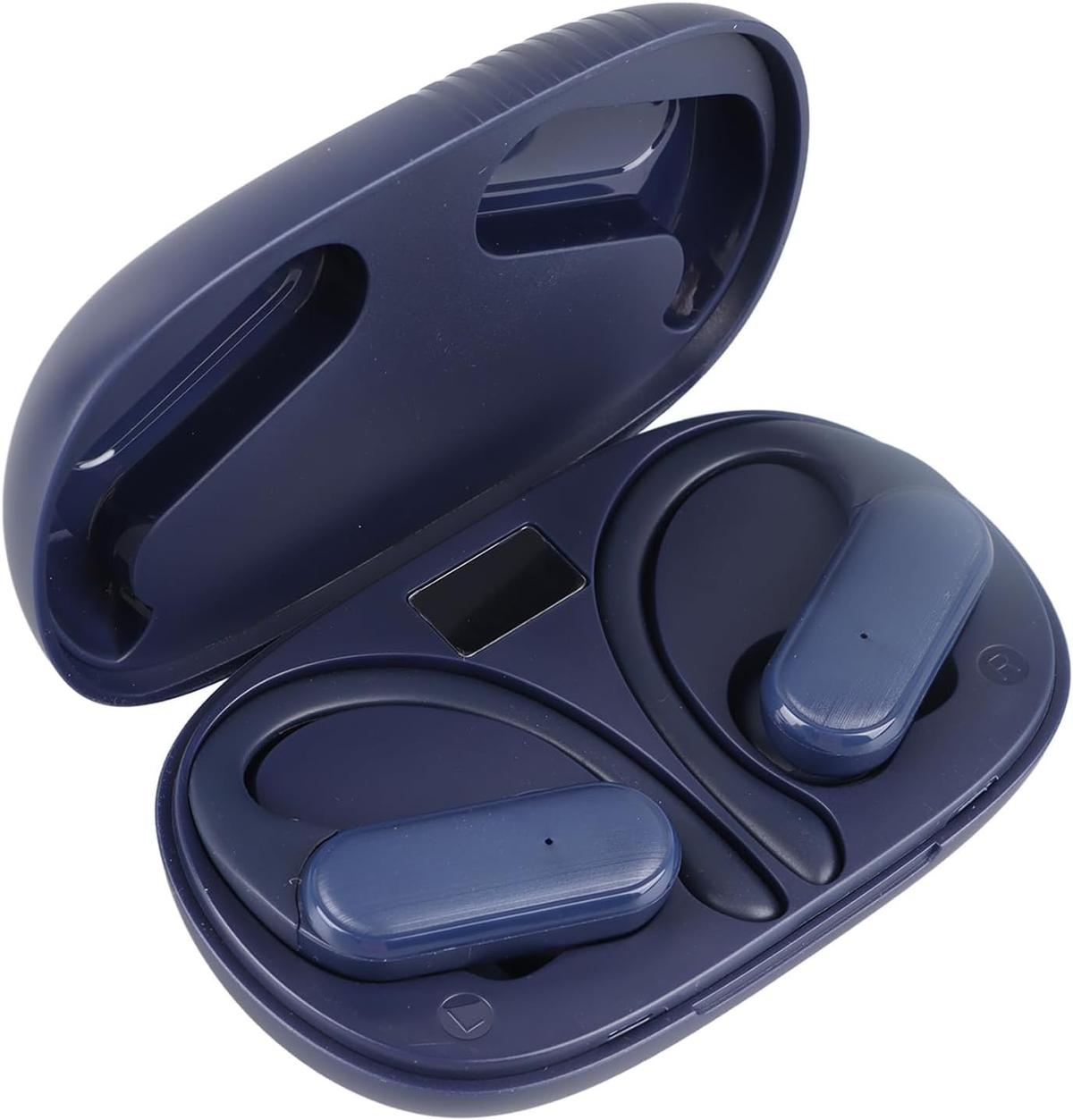 NIBEMINENT Bluetooth Earphones Stereo Waterproof Earhook Design Wireless Earbuds with Charging Case for Sports Running, photo 2 of 3