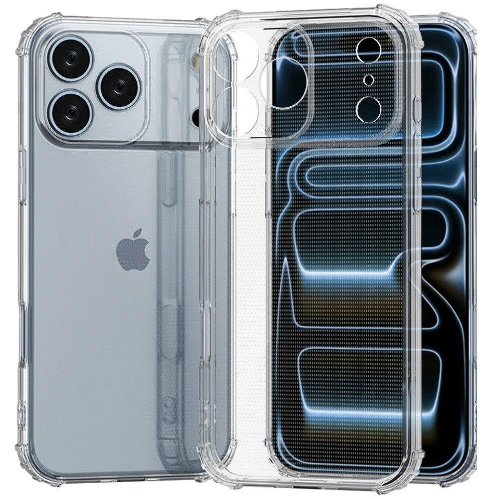 Apple iPhone 18 Pro Max Shockproof Transparent Thick TPU Case Cover - Clear