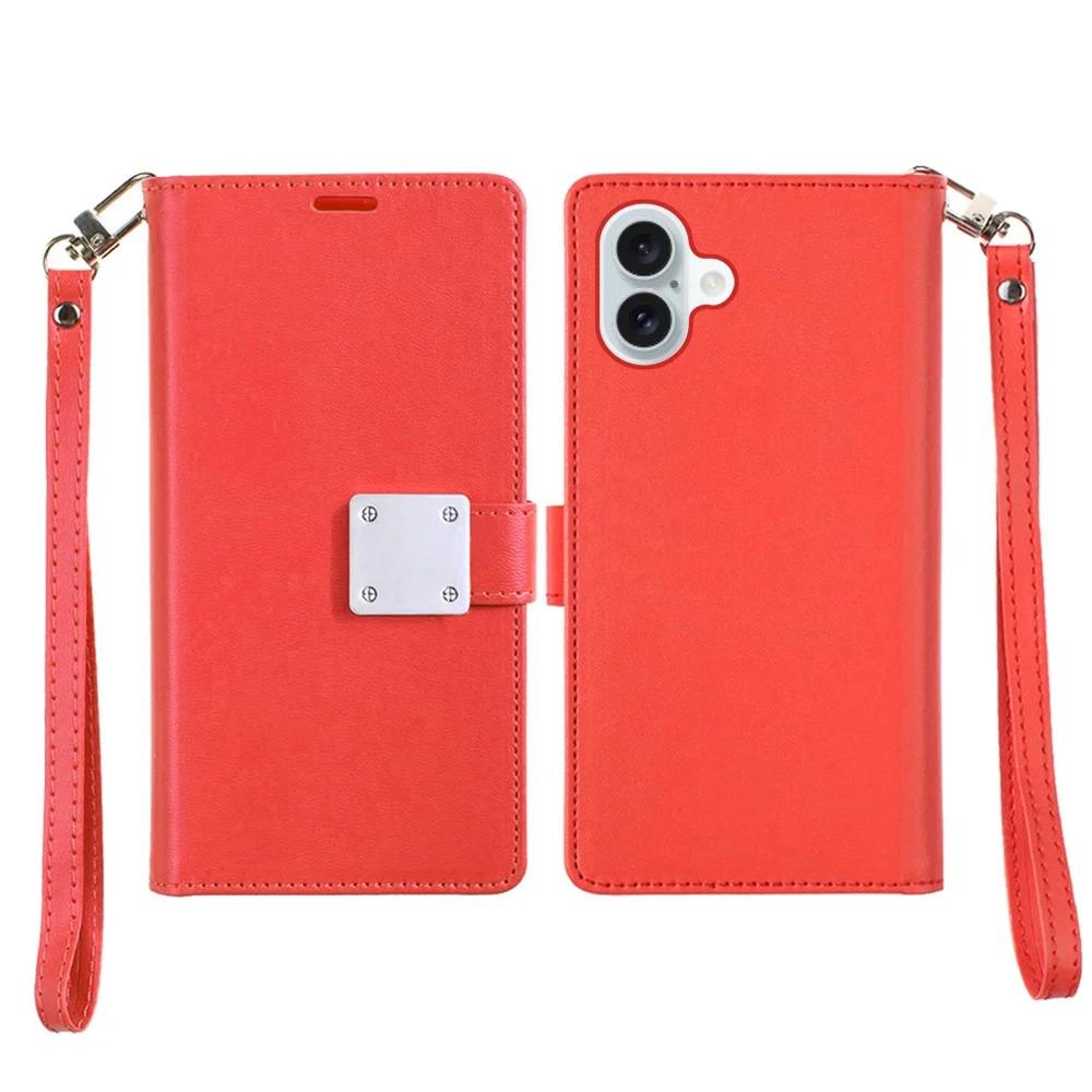 For iPhone 17 Premium Quality Wallet ID Card Holder Hybrid Case Cover, photo 4 of 4