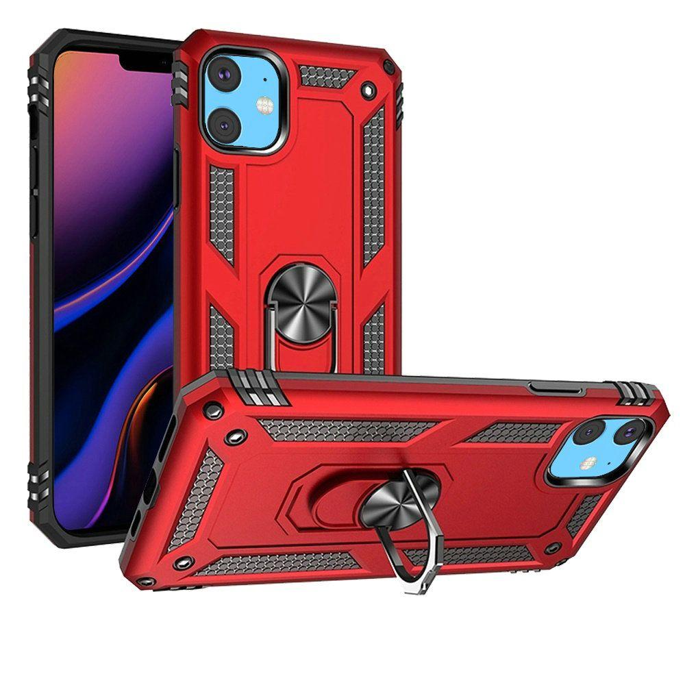 iPhone 15 Plus Ring Magnetic Kickstand Hybrid Case Cover, photo 5 of 7