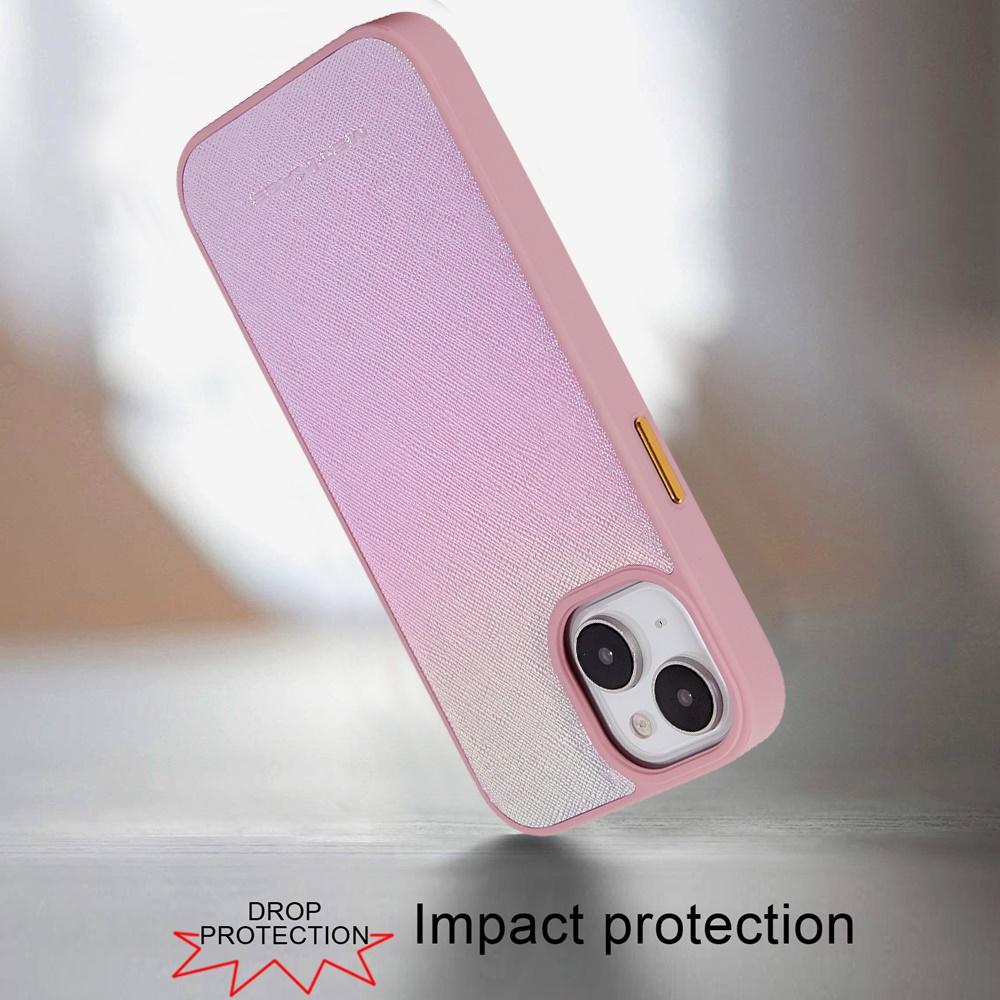 iPhone 15 METKASE (Magnetic) Premium Two-Tone PU Leather Hybrid Case with Lanyard & MagSafe Support, photo 6 of 7