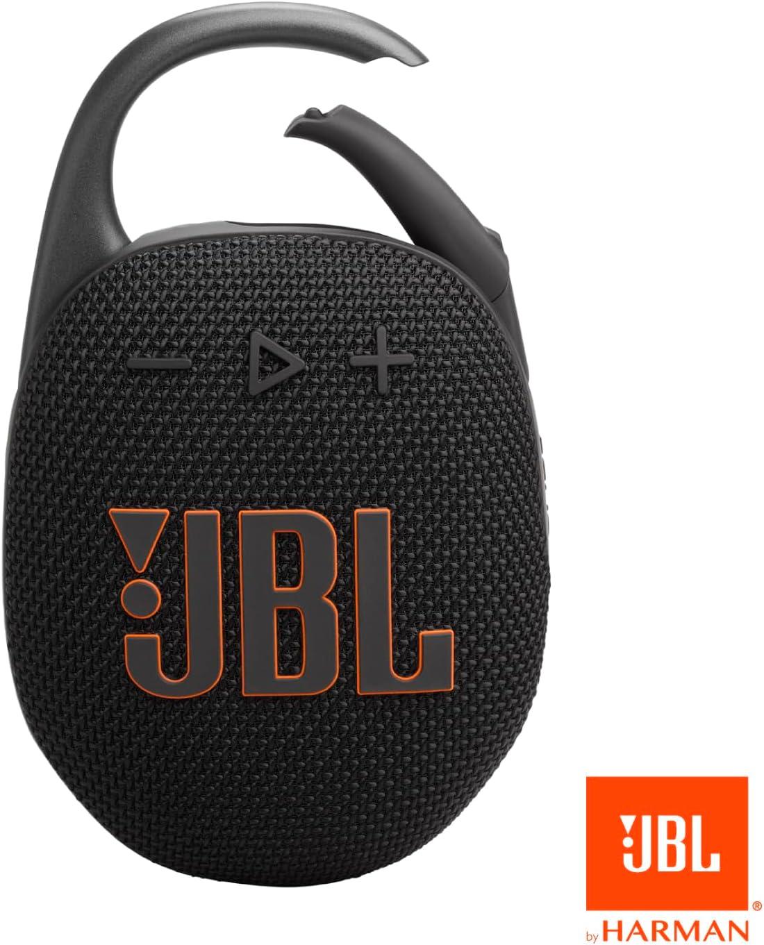JBL Clip 5 - Ultra-Portable, Waterproof & Dustproof Bluetooth Speaker, Big Pro Sound with Punchy bass, Integrated Carabiner, Up to 12 Hours of Play, Made in Part with Recycled Materials (Black), photo 6 of 7