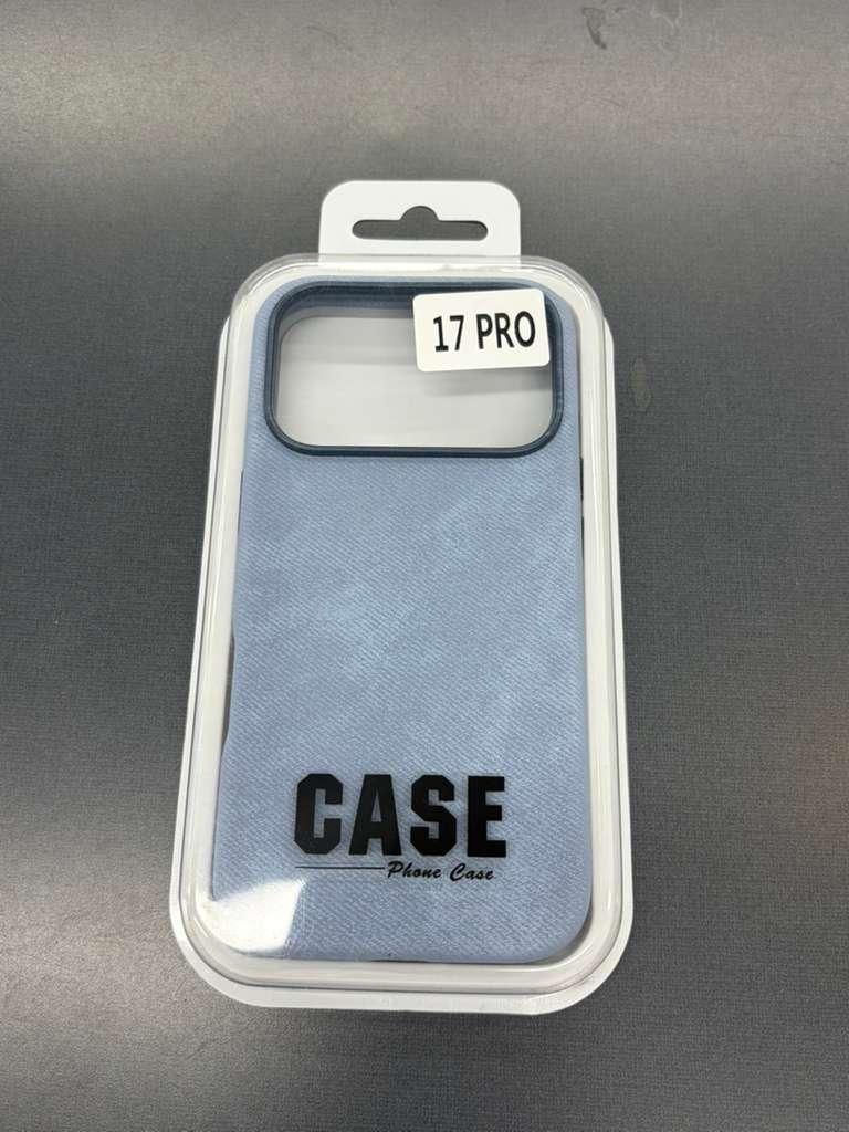Iphone 17 Pro Premium Case (Light Blue Textured)
