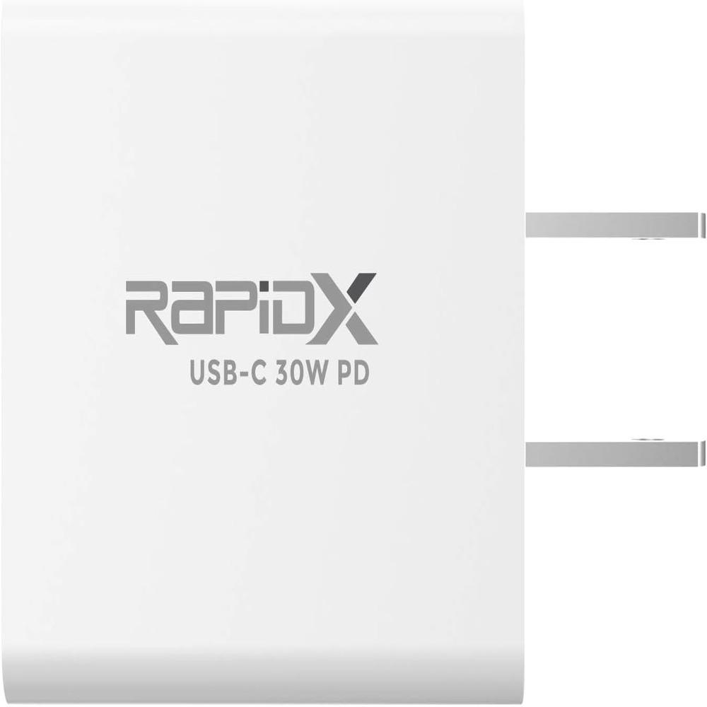 RapidX Mini PD 30W USB Type-C PD Wall Adapter - White