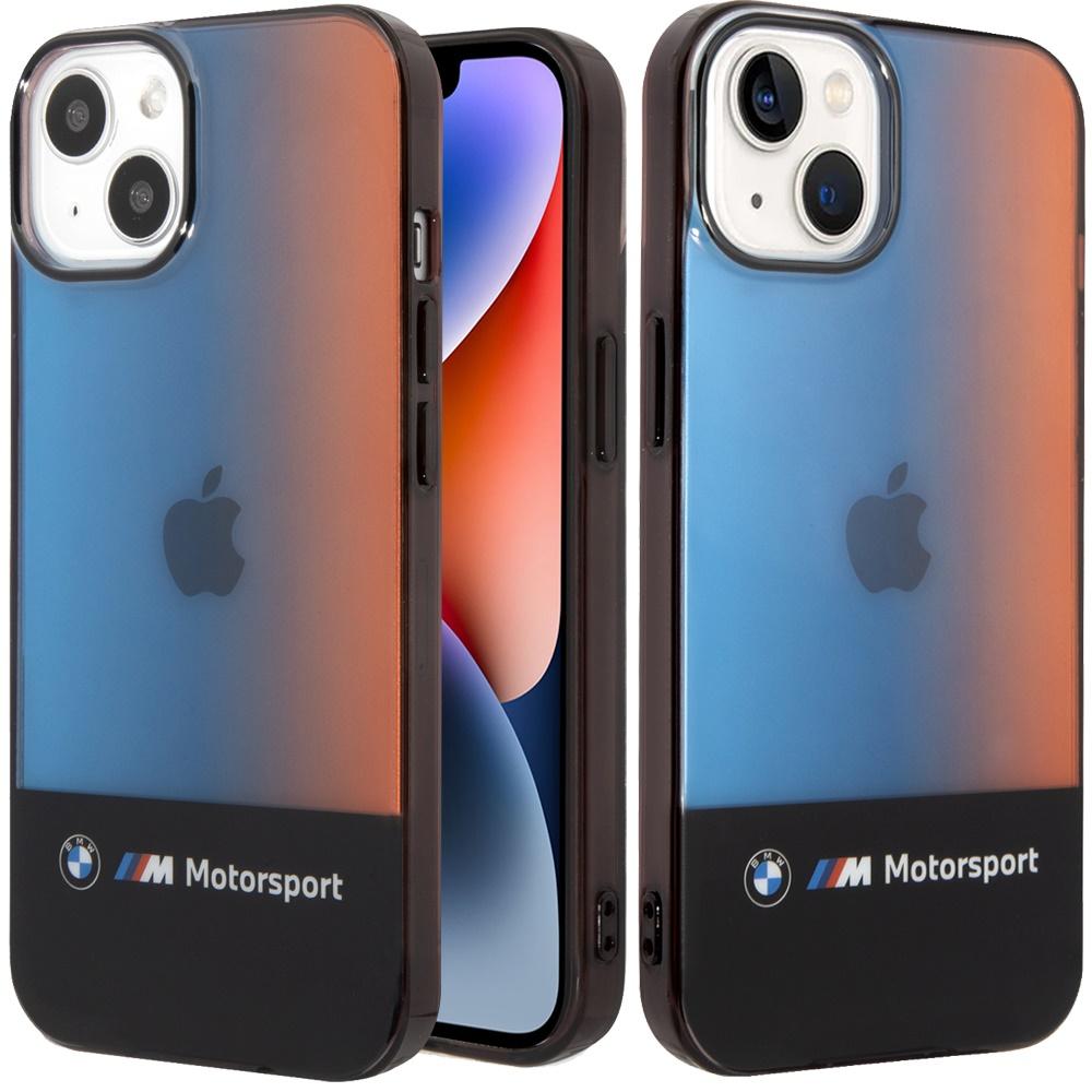 BMW M Motorsport Hard Case for iPhone 14 – Gradient Blue/Orange Finish