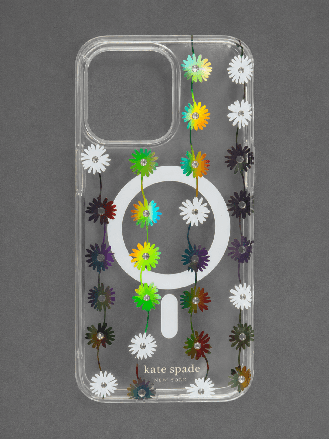 Kate Spade Daisy Floral MagSafe Case for iPhone 15 Pro Max – Clear | Brand New