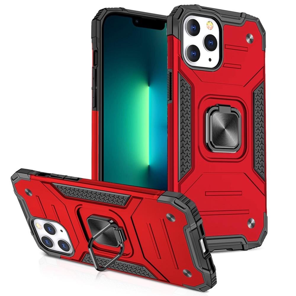iPhone 13 Pro Max Robust Magnetic Kickstand Hybrid Case with Shockproof Protection and Metal Ring Stand, photo 4 of 6
