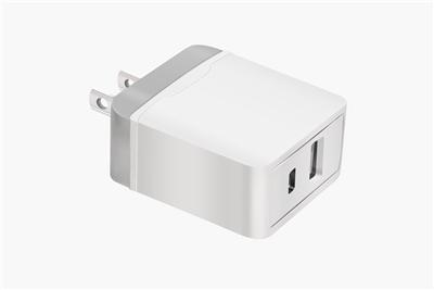 TYPE-C AND USB TRAVEL CHARGER 20W