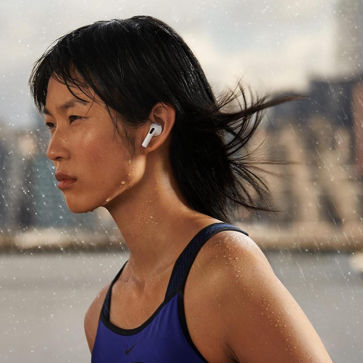 AirPods (3rd Generation) Wireless Ear Buds, Bluetooth Headphones, Personalized Spatial Audio, Sweat and Water Resistant, Lightning Charging Case Included, Up to 30 Hours of Battery Life, photo 2 of 6