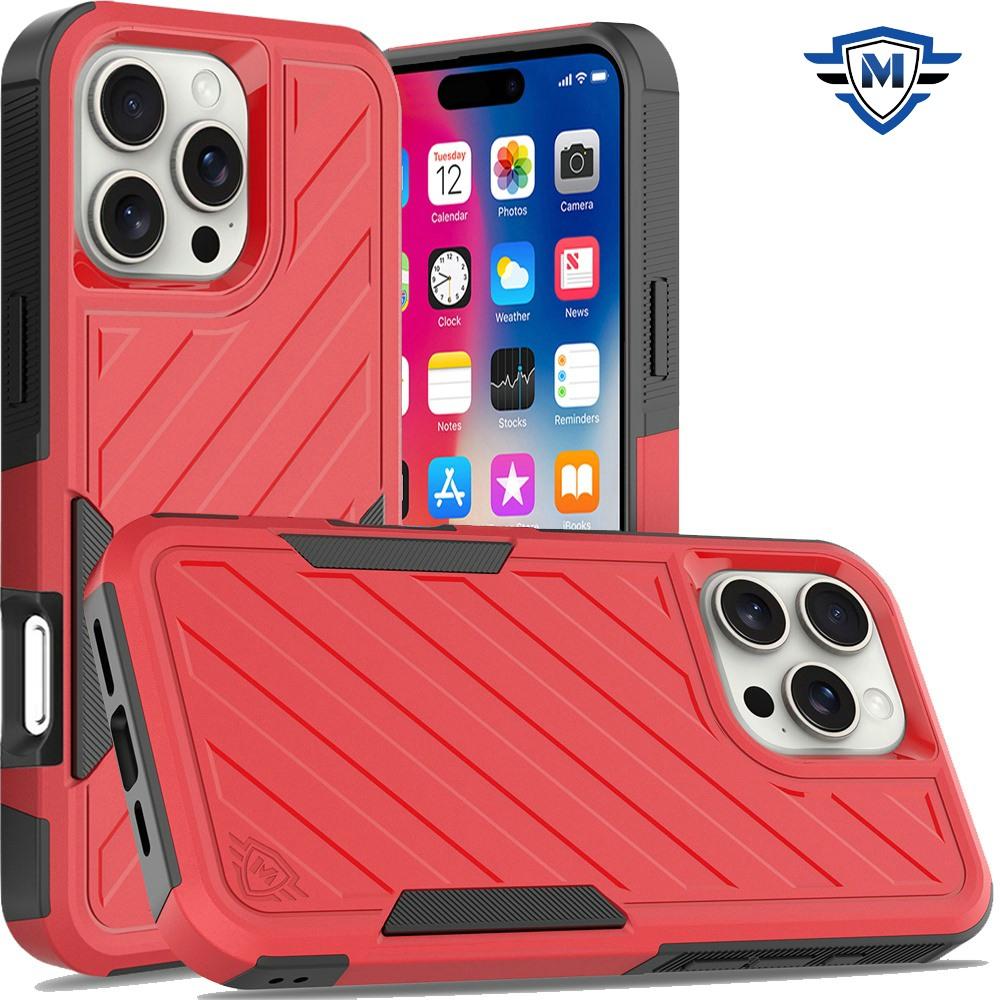 iPhone 16 Pro 6.3" METKASE Noble Lined Dual-Layer Hybrid Case | Shockproof Rugged Cover in Slide-Out Premium Packaging, photo 11 of 13