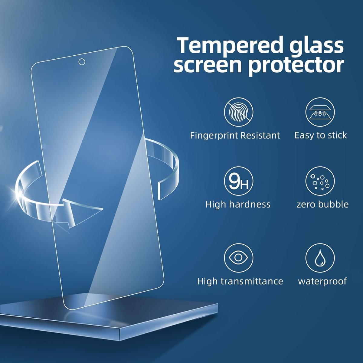 Pack of 3 Samsung Galaxy A35 5G Tempered Glass Screen Protectors – Ultra Durable, Anti-Scratch, HD Clarity & Easy Bubble-Free Install, photo 3 of 4