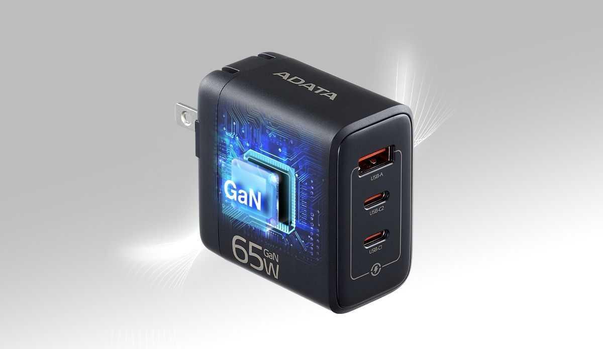 Adata 65W GaN Charger - Black, photo 2 of 5