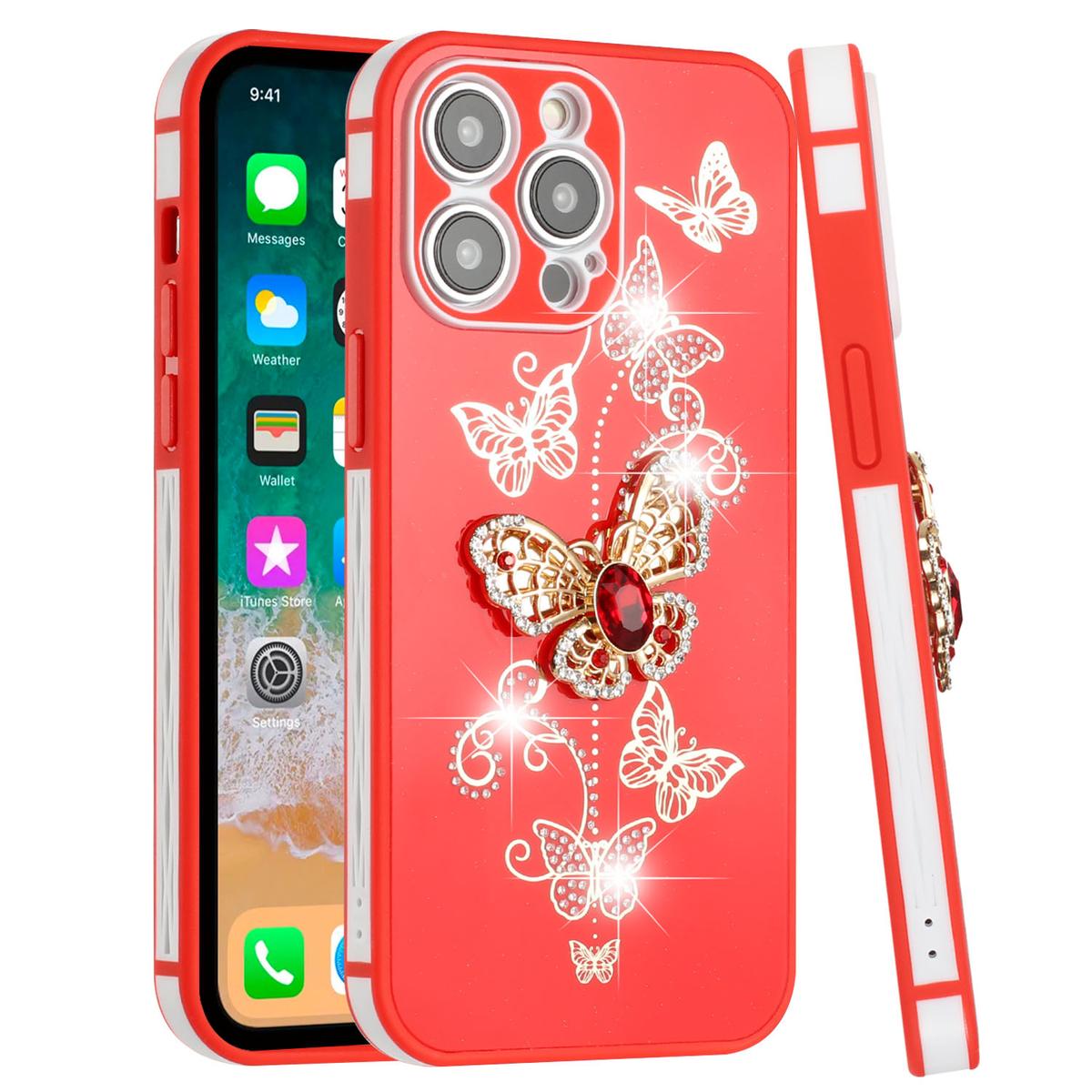 Apple iPhone 14 PRO 6.1" SPLENDID Glitter Butterfly Soft TPU Case Cover – Stylish & Flexible, photo 10 of 10