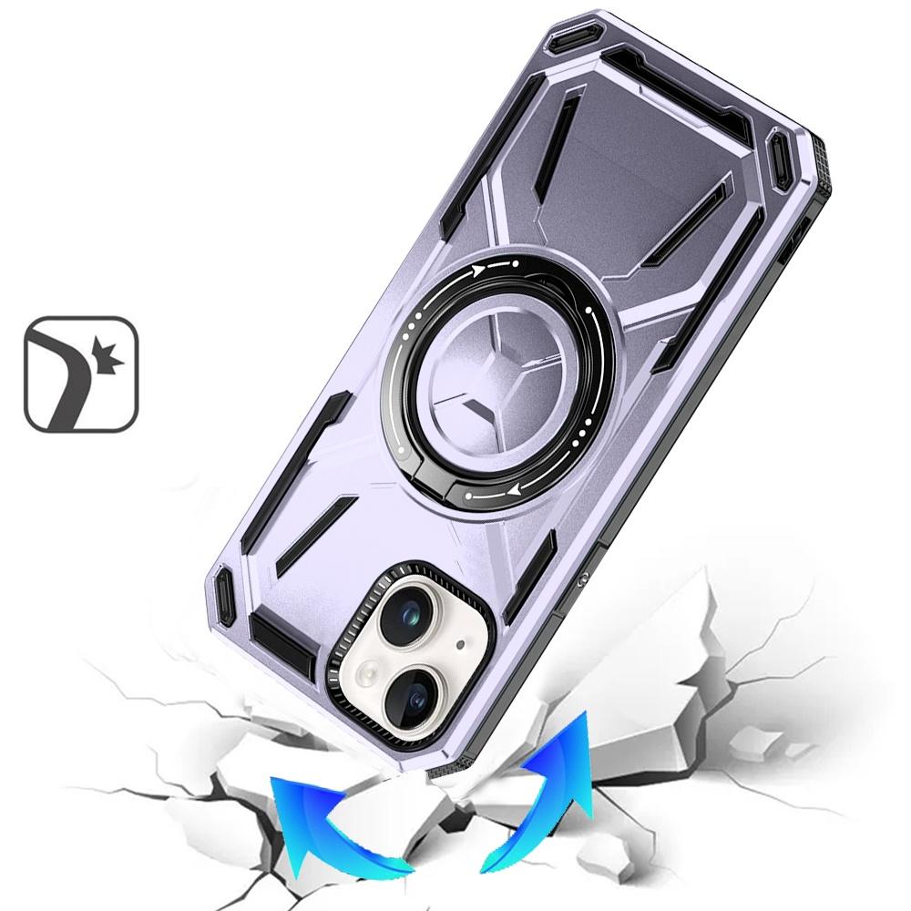 iPhone 14 PLUS Loop Hybrid Case with [Magnetic Ring Circle] | 360° Rotational Kickstand | Shockproof Transparent Cover, photo 8 of 8