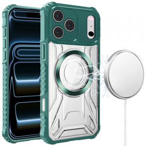Apple iPhone 18 Pro Max [Magnetic Circle] CD Pattern Transparent Rugged Hybrid - Available in Multiple Colors, photo 3 of 4
