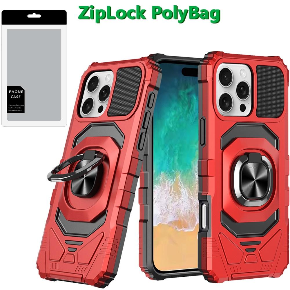 iPhone 16 Pro Max 6.9-Inch Robotic Hybrid Case – Shockproof Rugged Cover with Built-in Magnetic Ring Stand & Kickstand Function, Full-Body Protection, photo 3 of 8