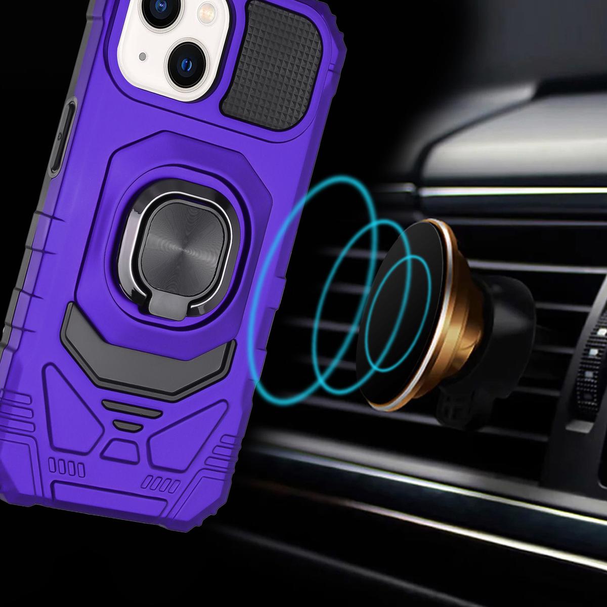 iPhone 15 Pro Max Robotic Hybrid Case – Magnetic Ring Stand, Shockproof, Rugged Armor Cover, photo 2 of 7
