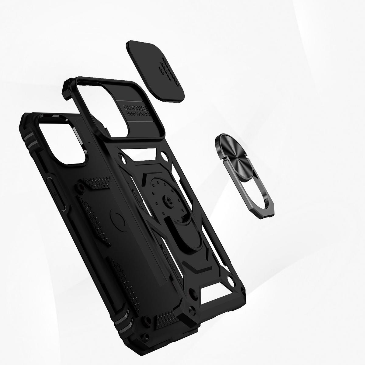 Apple iPhone 12 Pro Max 6.7" Rugged Magnetic Ring Stand Case with Camera Protection, photo 6 of 7