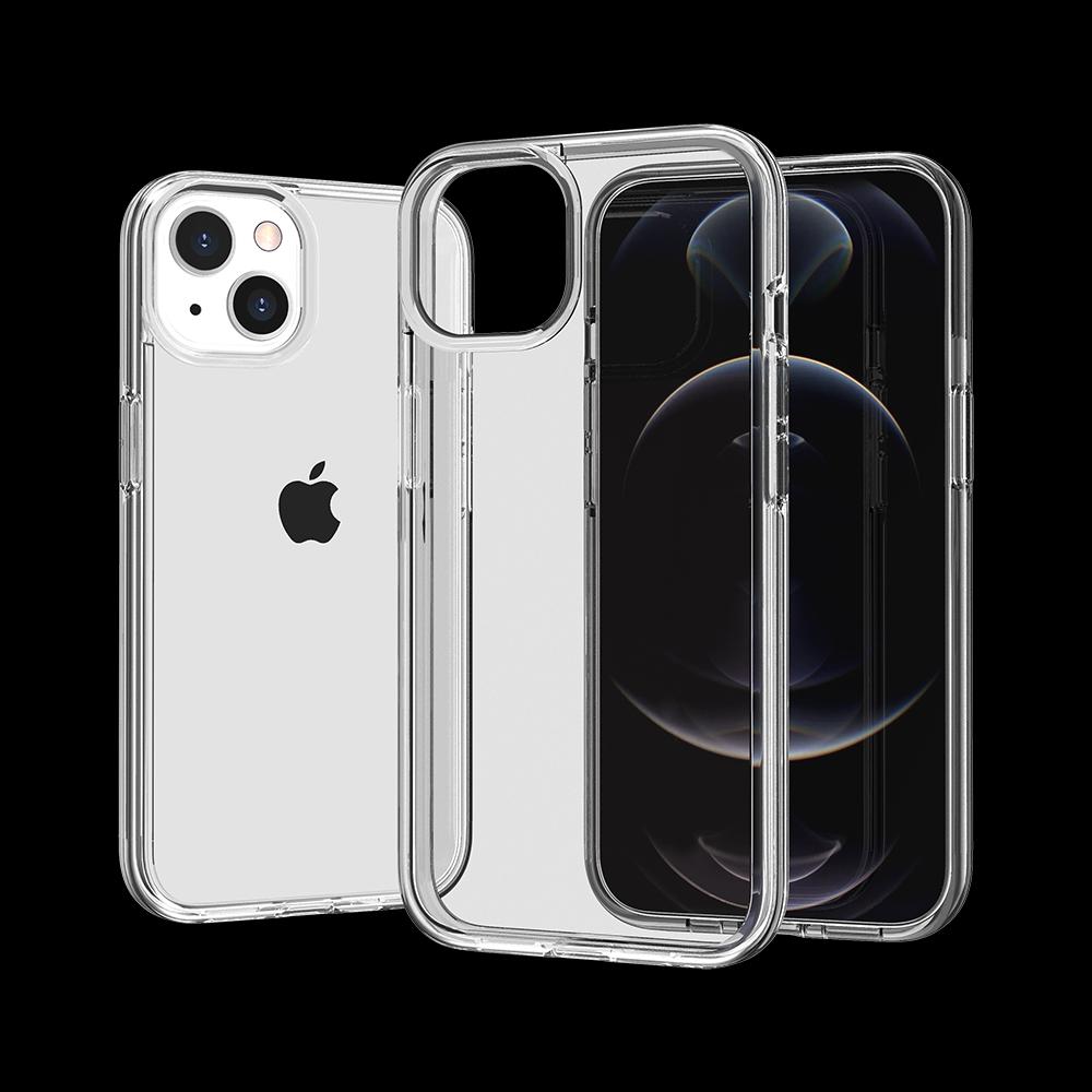iPhone 15 Sturdy Ultra Thick 3mm Transparent Hybrid Case Cover - Clear