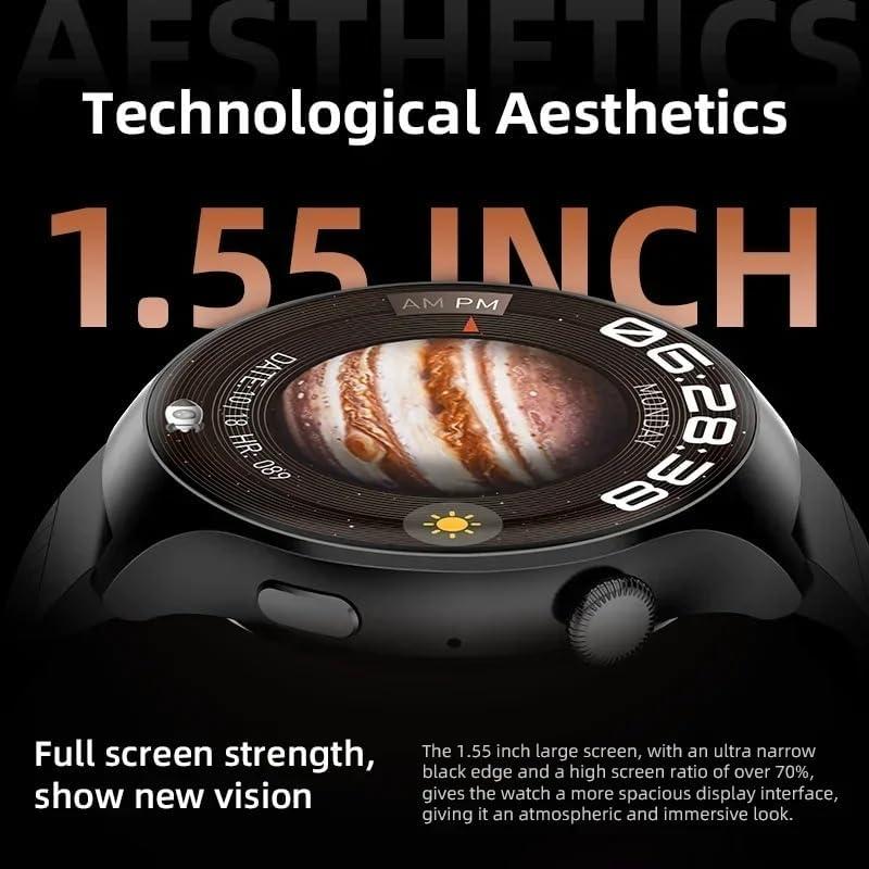 New Smart Watch JW4 Pro Plus Round Men 1.53 High-Definition Color Screen NFC Dock Heart Rate Multiple Sports Modes, photo 3 of 4