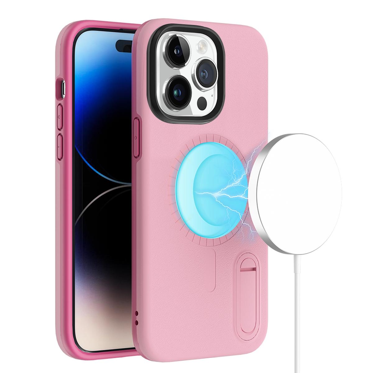 iPhone 14 PRO 6.1" Greatest Clear Acrylic [Magnetic Circle] Tough Shockproof Hybrid Case with Metal Buttons – Heavy-Duty & MagSafe Compatible, photo 9 of 17