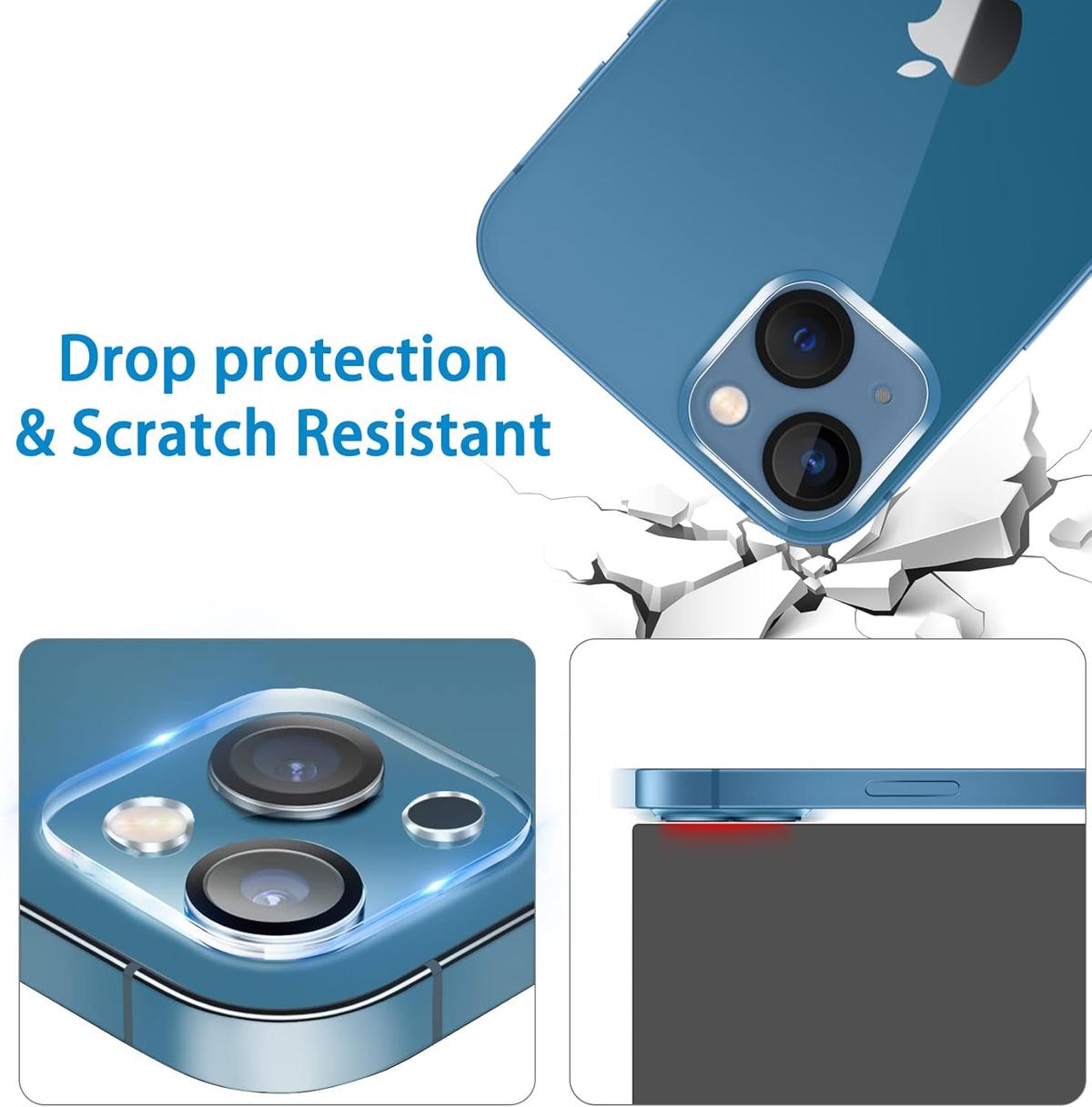 Glass Camera Lens Protector for iPhone 13 – Ultra-Clear, Scratch Resistant, Easy Installation, photo 4 of 6