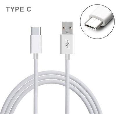 High Quality 6-Feet Rubberized Type-C Cable Cord in White without package