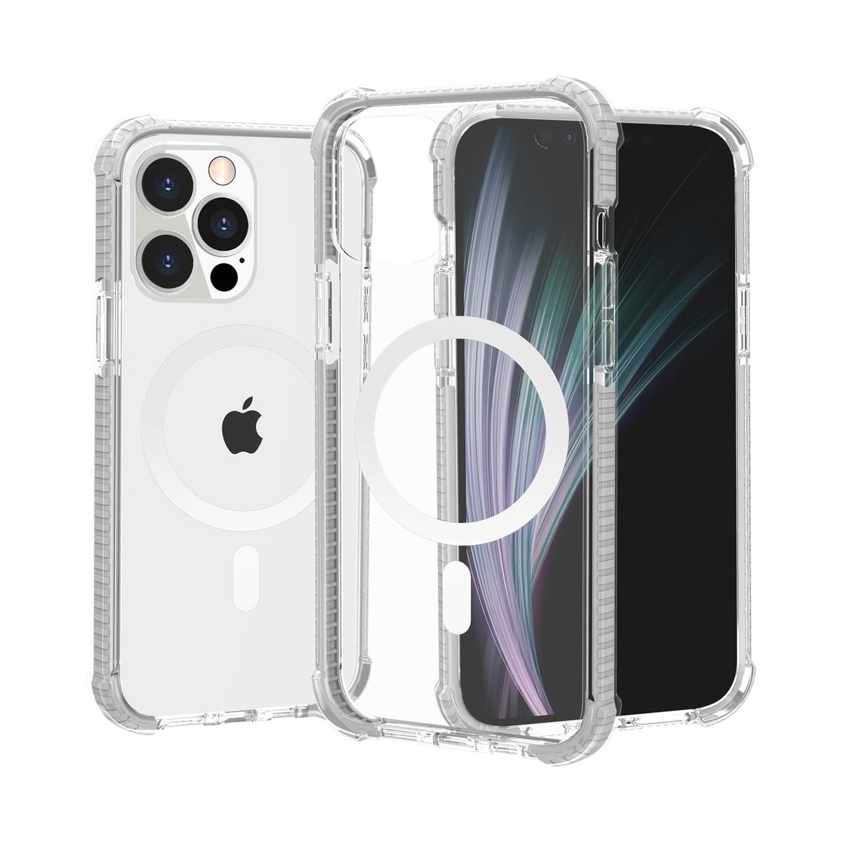 iPhone 14 PLUS Acrylic [Magnetic Circle] Tough 2.5mm Transparent Shockproof Hybrid Case | Heavy-Duty Clear Protection, photo 11 of 12