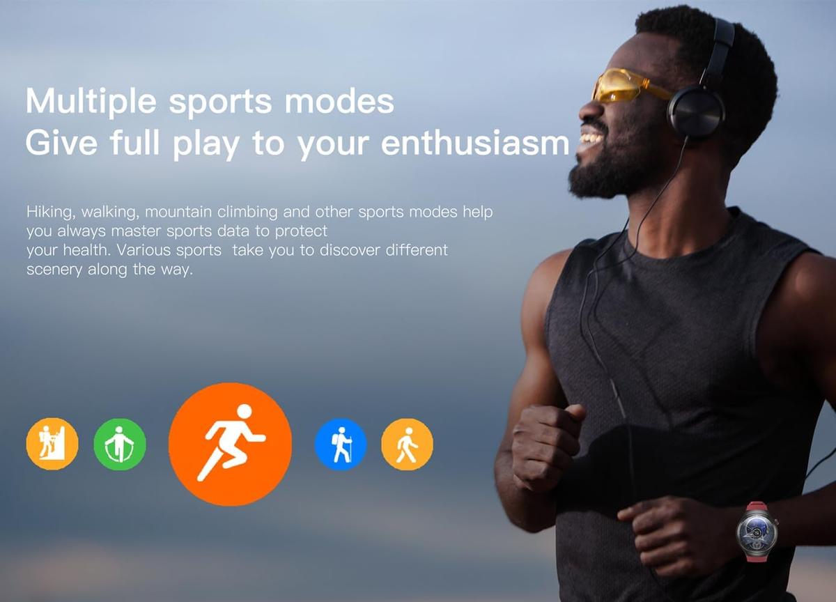 MiBoce Smart Watch for Men, All Network Communication Multifunctional Watch, with 1.52" Screen HD Dual Camera, Supports Video Calls, Heart Rate Monitor, Gifts for Men, photo 7 of 9