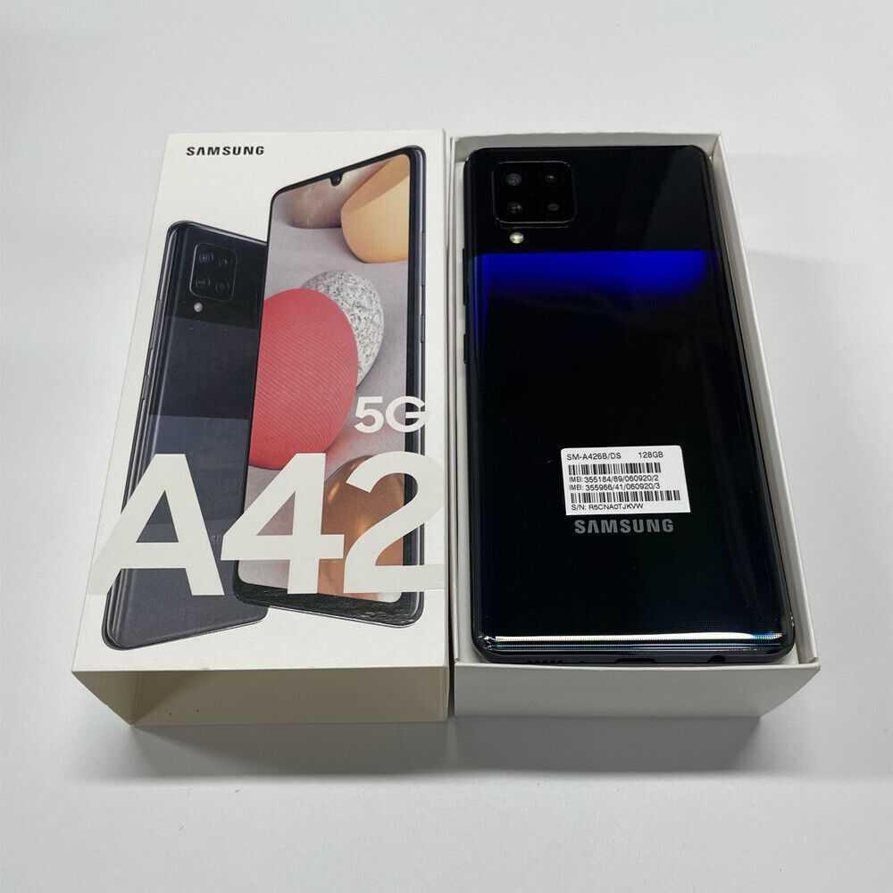 Samsung Galaxy A42 5G 128GB - Unlocked - Black,Grey ( Brand new )