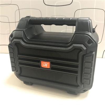 Portable Bluetooth Speaker with Handle Loud Sound Heavy Bass Outdoor Solar Charging in Black
