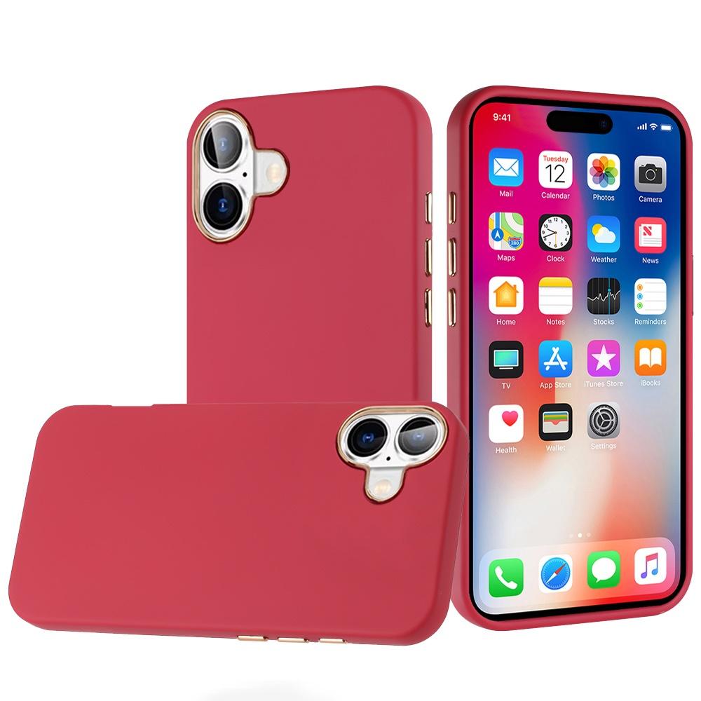 iPhone 16 6.1" Hybrid Chrome Edge Case – Sleek & Classy