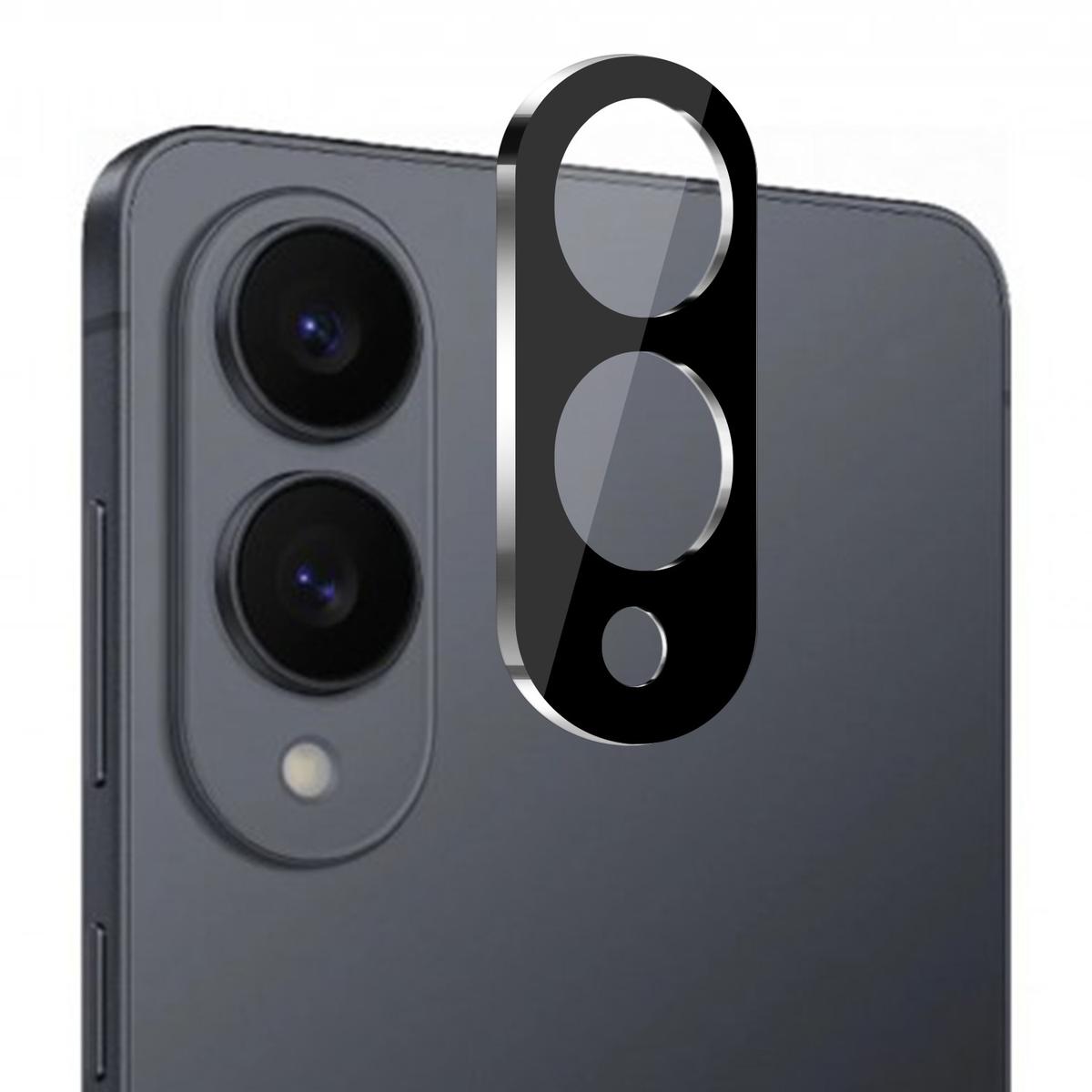 Samsung Galaxy S25 Edge Camera Lens Protector Black Colored Edge Tempered Glass, photo 2 of 2