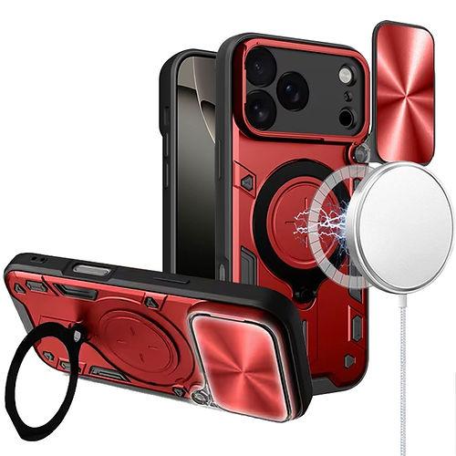 For iPhone 17 Pro Max Premium Magnetic Ring Stand Hybrid Protective Case with Full Camera Coverage, photo 3 of 3