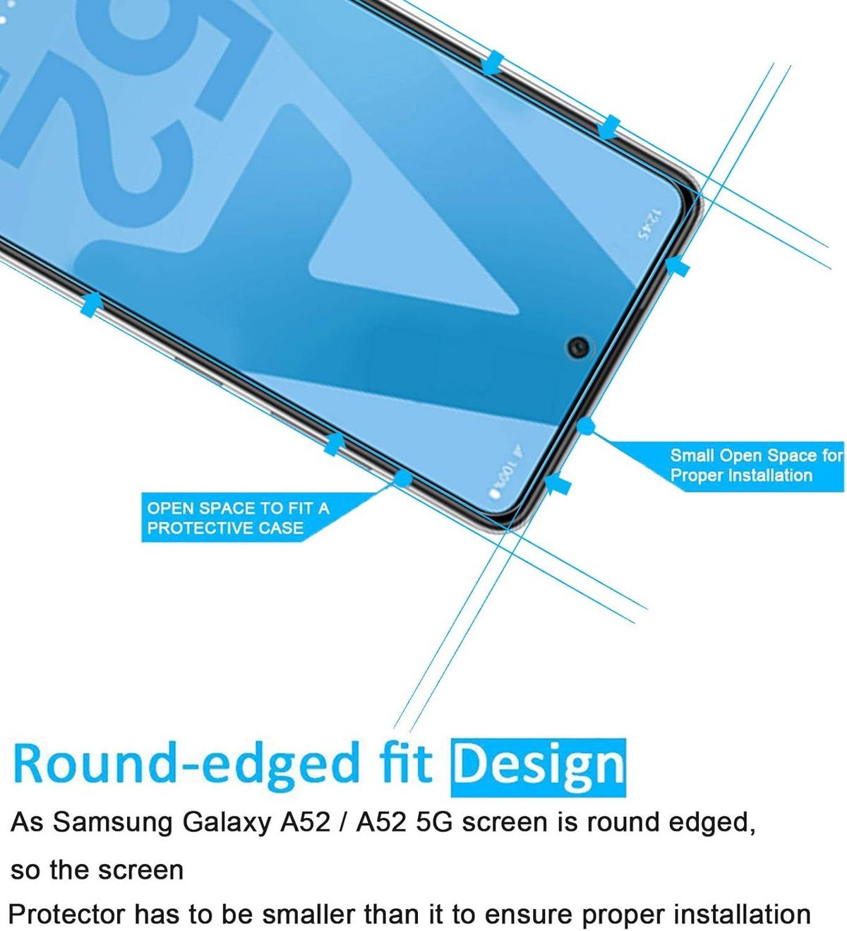 Tempered Glass Screen Protector for Samsung Galaxy A52 – HD Clear, Scratch Resistant & Shatterproof, photo 3 of 3