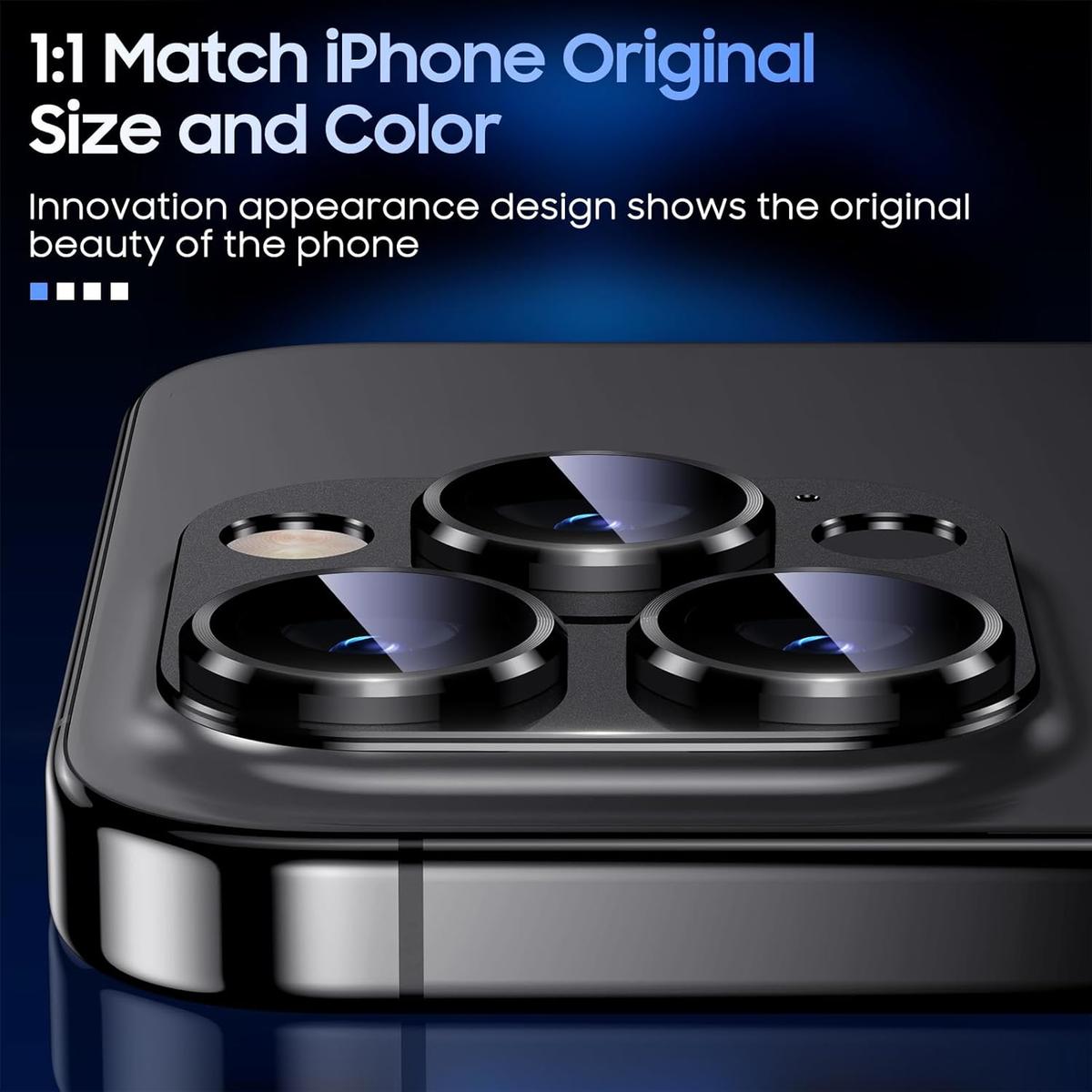 Glass Camera Lens Protector for iPhone 13 Pro / 13 Pro Max – Ultra-Clear, Scratch Resistant, Easy Installation, photo 5 of 6