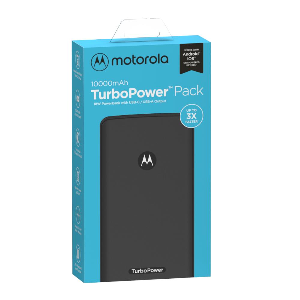 MOTOROLA 10,000mAh Power Bank - Black