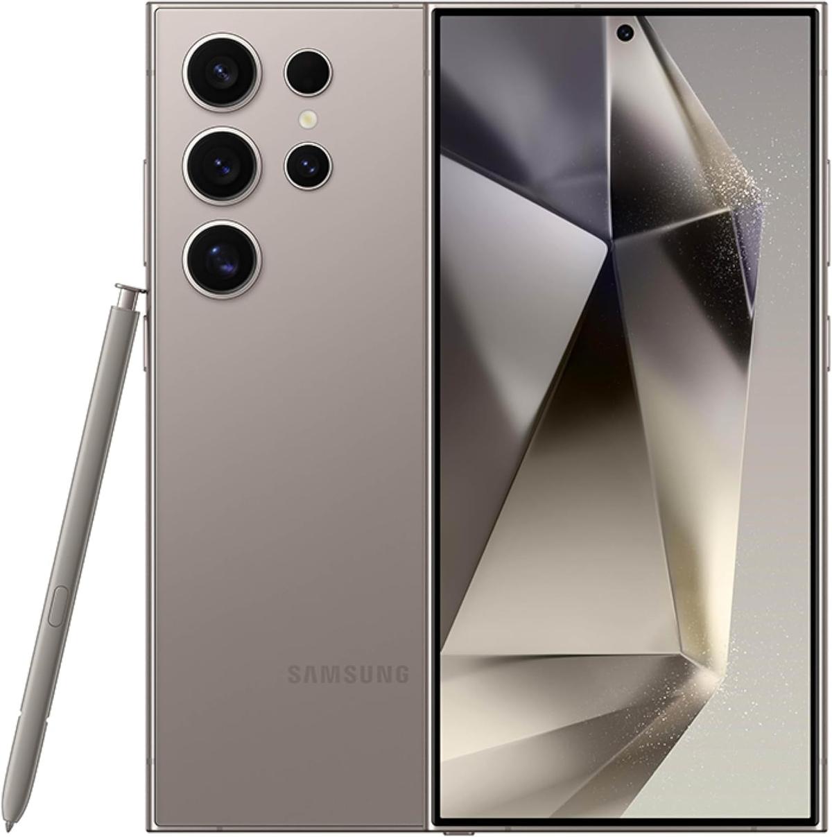 Samsung Galaxy S24 Ultra Cell Phone, 256GB AI Smartphone, Unlocked Android, 200MP, 100x Zoom Cameras, Fast Processor, Long Battery Life, Edge-to-Edge Display, S Pen, US Version, like a new 6 months Warranty