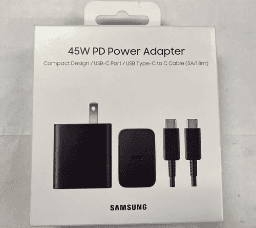 Samsung Super Fast Charging 45W USB Type-C Wall Charger with USB-C Cable - Black, photo 2 of 4