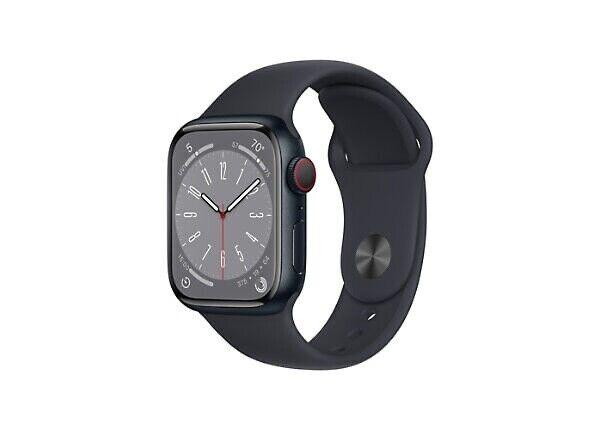 Apple Watch Series 8 41mm Midnight Case/Sport Band/GPS/Cellular Unlocked - Open Box