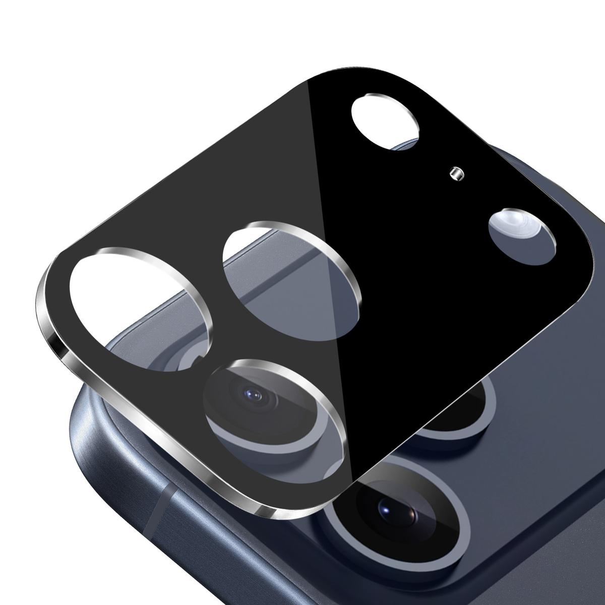 iPhone 17 Pro Max Camera Lens Colored Edge Tempered(2.5D) - Black, photo 2 of 2