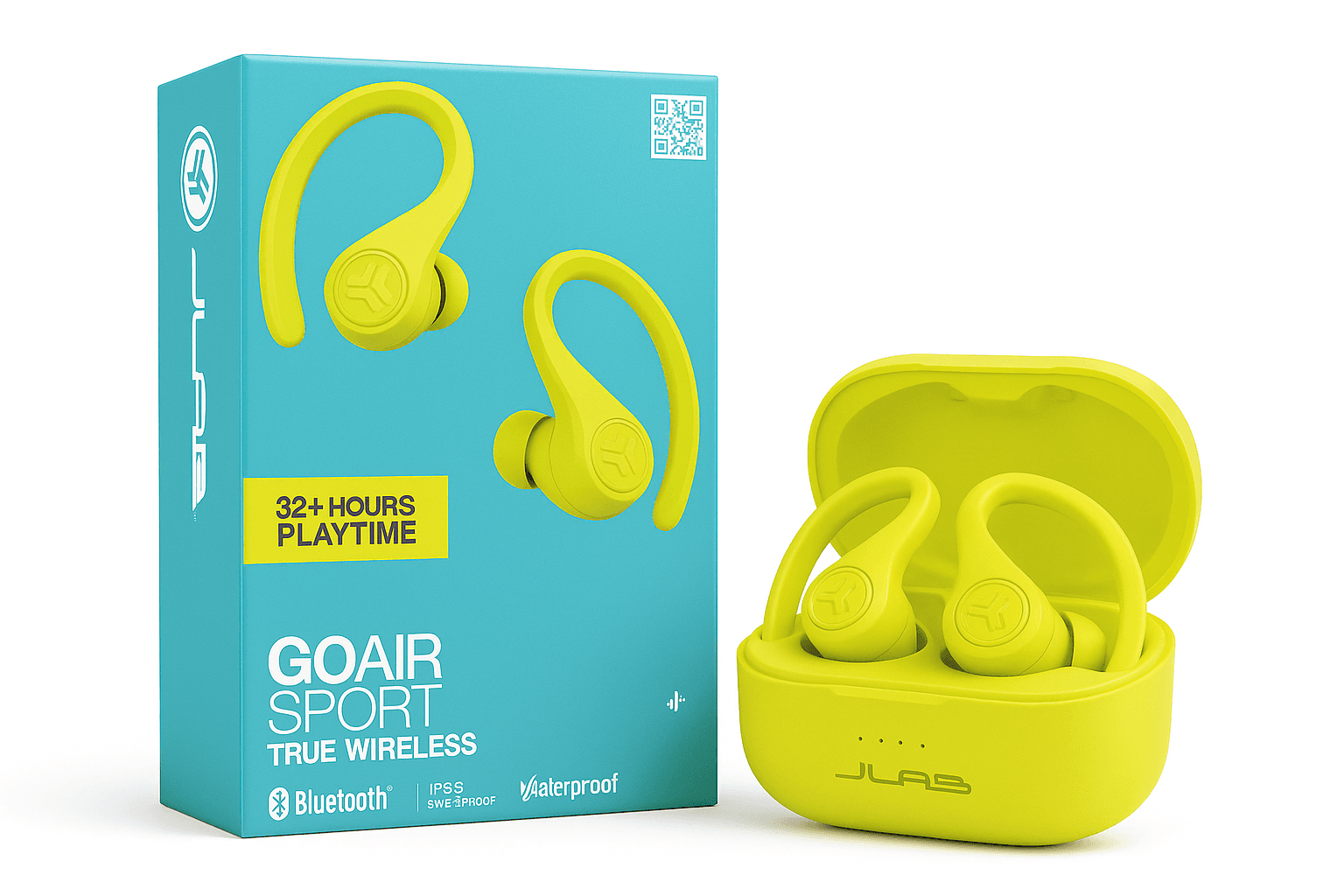 JLab GO Air Sport True Wireless Earbuds (Yellow)