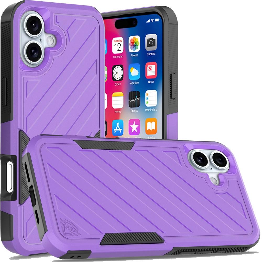 iPhone 16 6.1" Noble Lined Dual Layer Hybrid Case – Shockproof, photo 3 of 8